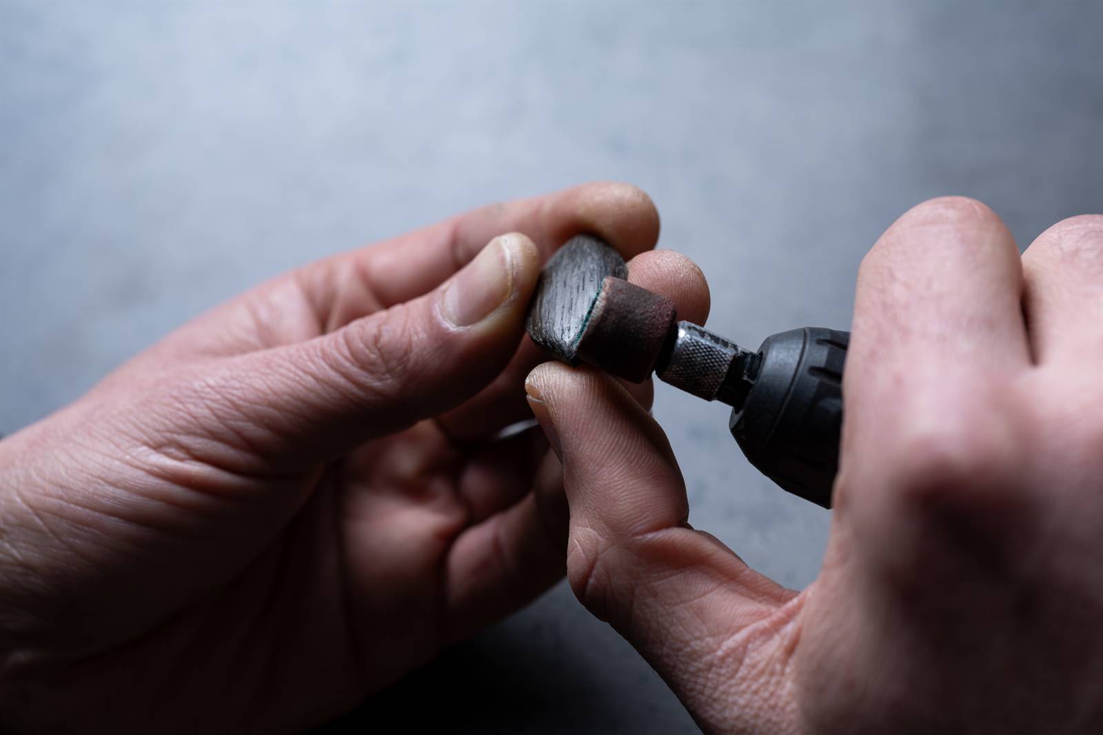 handmade bog oak pendant